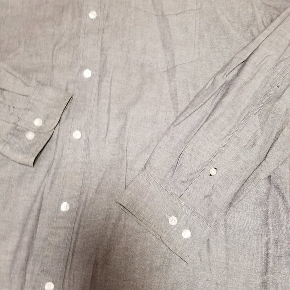 L.L. Bean Men's Shirt gray XL‎ slightly fitted - Picture 5 of 10